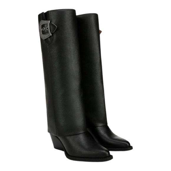 Zodiac Shoes - Zodiac Black Rowena Zip Knee Boots NIB Sz 8